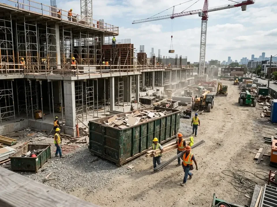 commercial-construction-site-w-002 — frequently asked questions, Low Cost Construction Dumpster Rental in Kettering, MD